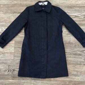 Vintage Y2K Gap Women's Size 6 Rain Coat Trench Coat with Zipper and Buttons